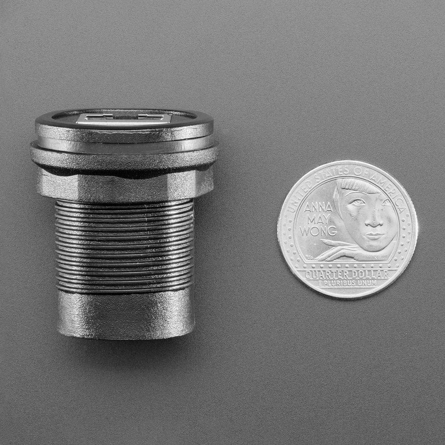 RJ-50 (10P10C) Round Panel Mount Adapter Plug by Adafruit - The Pi Hut