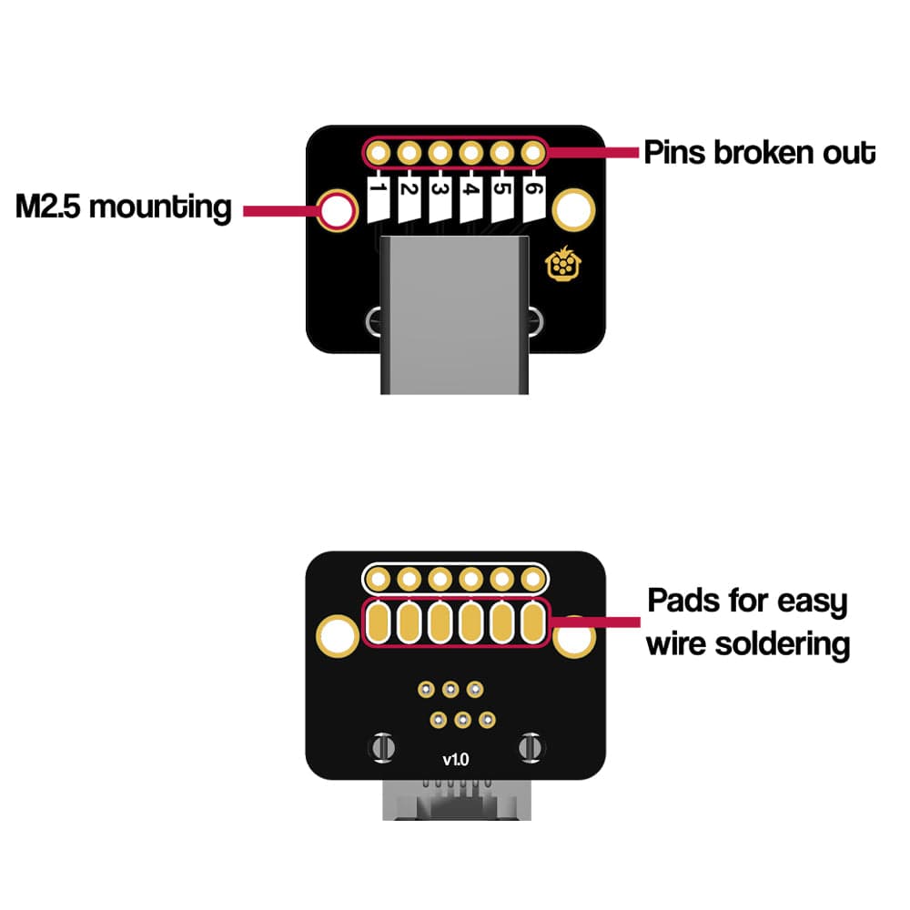 RJ11/RJ12 Breakout - Horizontal by The Pi Hut - The Pi Hut