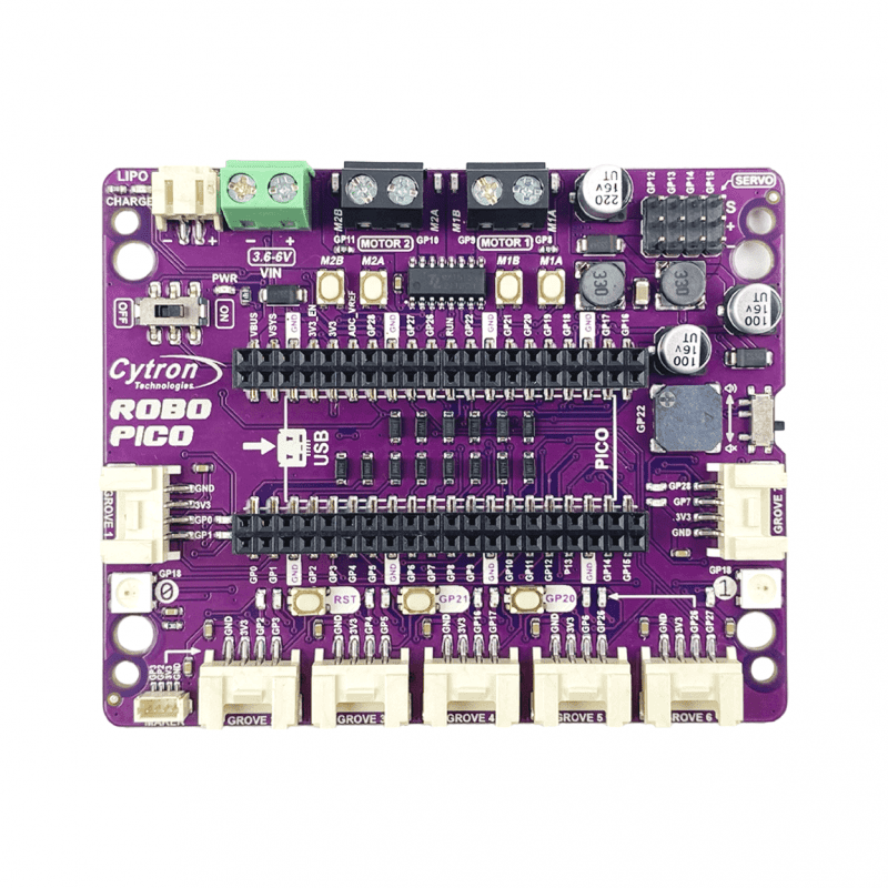 Robo Pico for Raspberry Pi Pico by Cytron - The Pi Hut