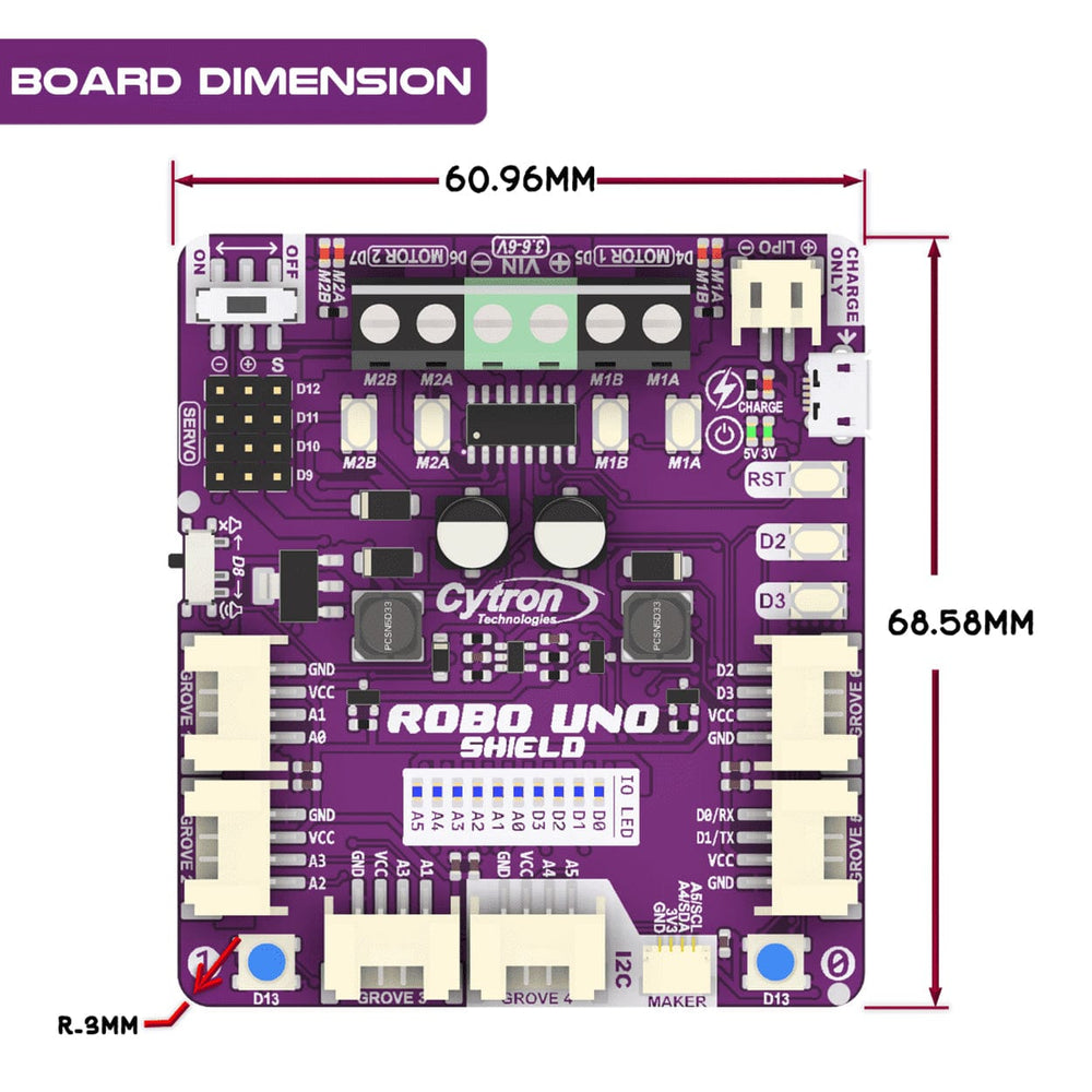 Robo Uno Shield by Cytron - The Pi Hut