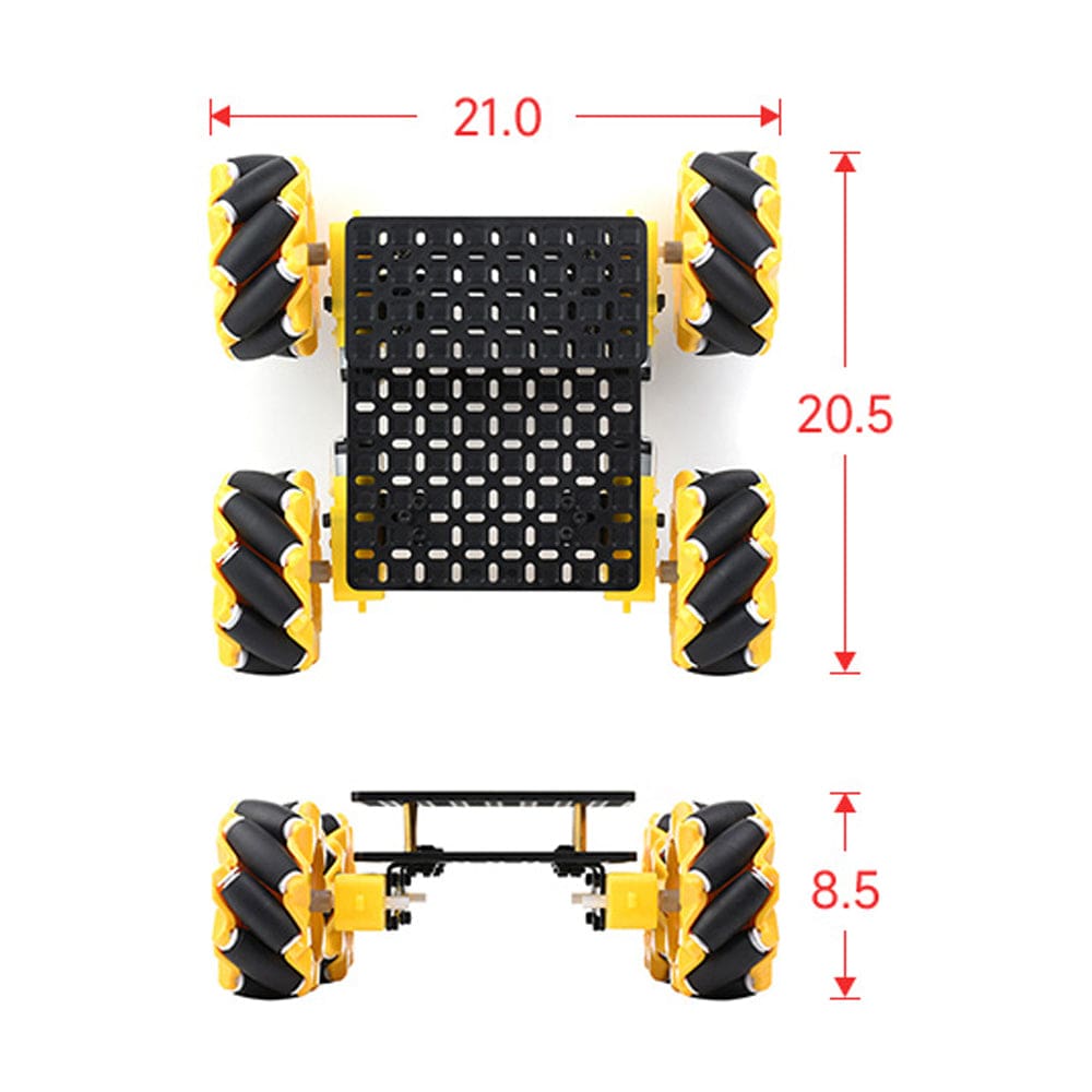 Robot Chassis Kit MS by Waveshare - The Pi Hut