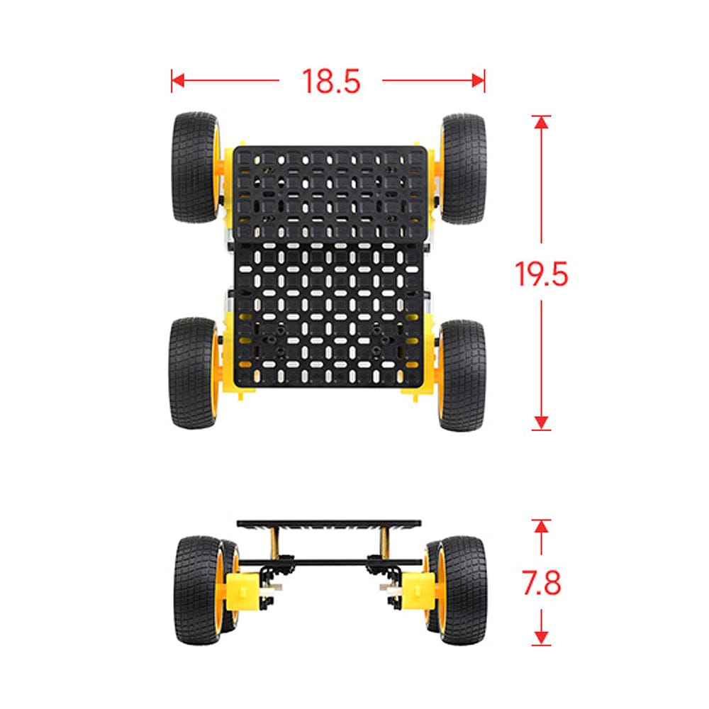 Robot Chassis Kit NS by Waveshare - The Pi Hut