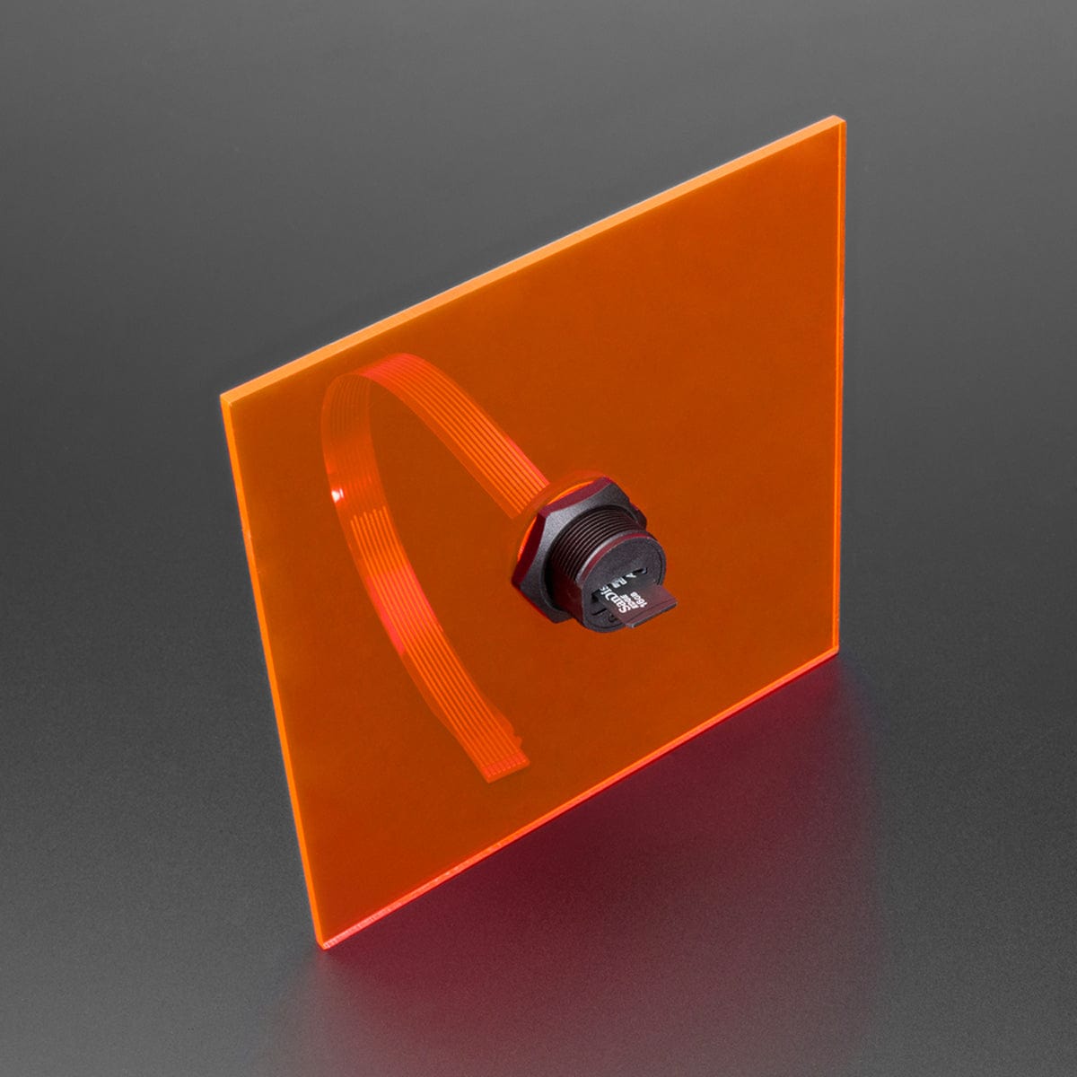 Round Panel Mount Micro SD Card Extender by Adafruit - The Pi Hut