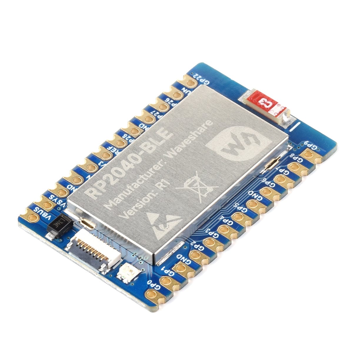 RP2040-BLE Development Board with Adapter Board by Waveshare - The Pi Hut