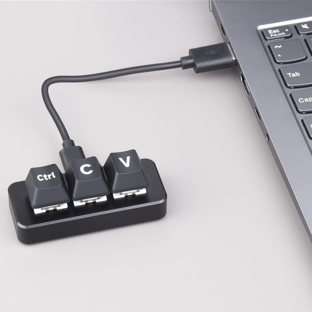 RP2040 Ctrl C/V Shortcut Keyboard Plus by Waveshare - The Pi Hut