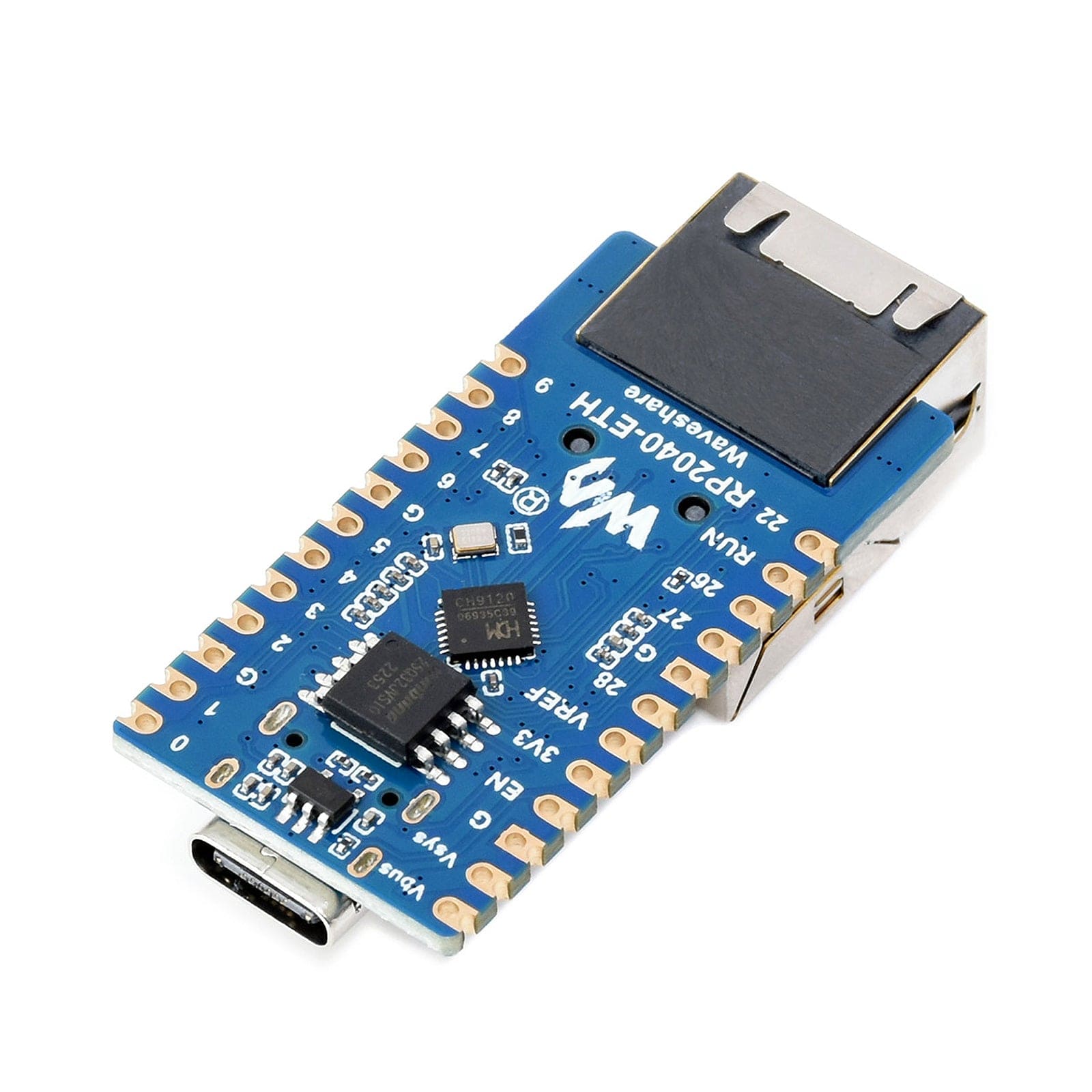 Ethernet Mini Development Board (RP2040) by Waveshare - The Pi Hut