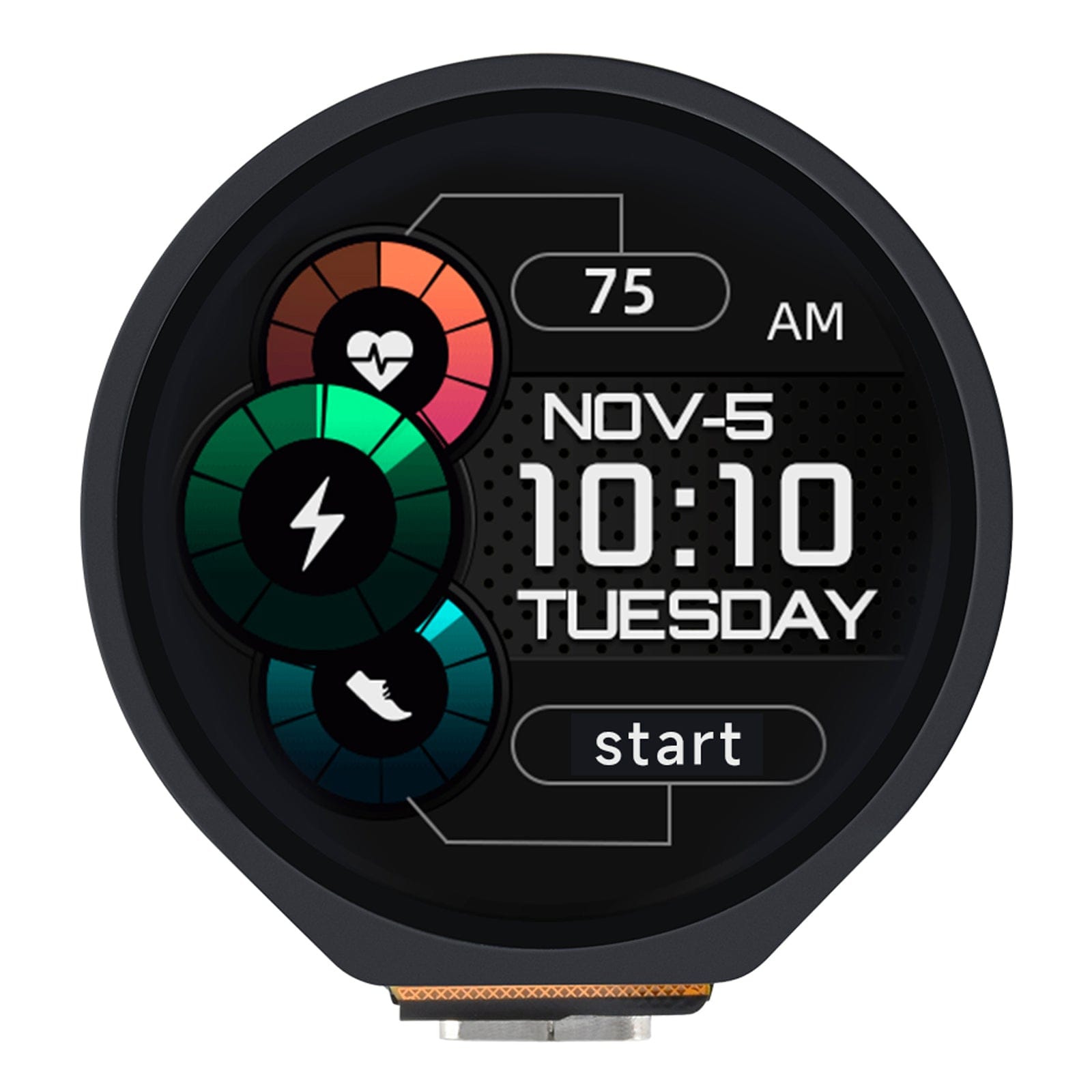 RP2040 1.28" Round Touch LCD with Accelerometer & Gyroscope by Waveshare - The Pi Hut