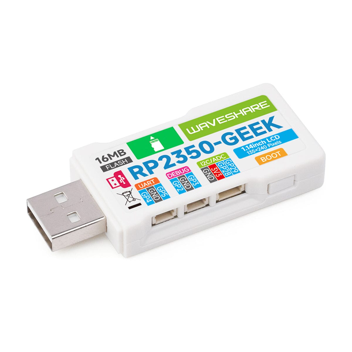 RP2350-GEEK Development Board by Waveshare - The Pi Hut