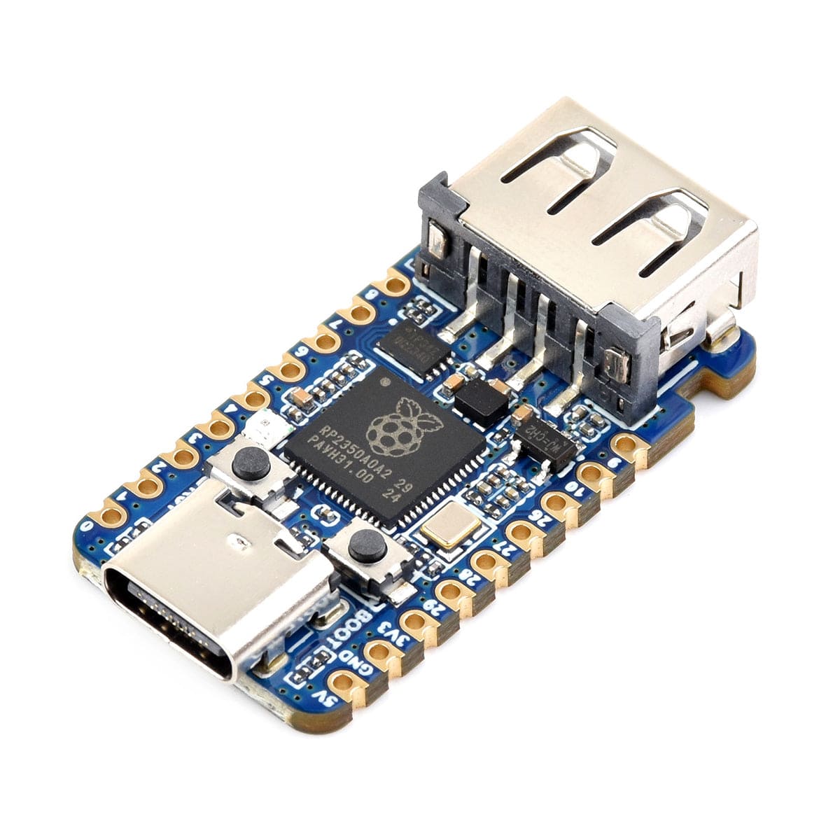 RP2350A USB Mini Development Board by Waveshare - The Pi Hut
