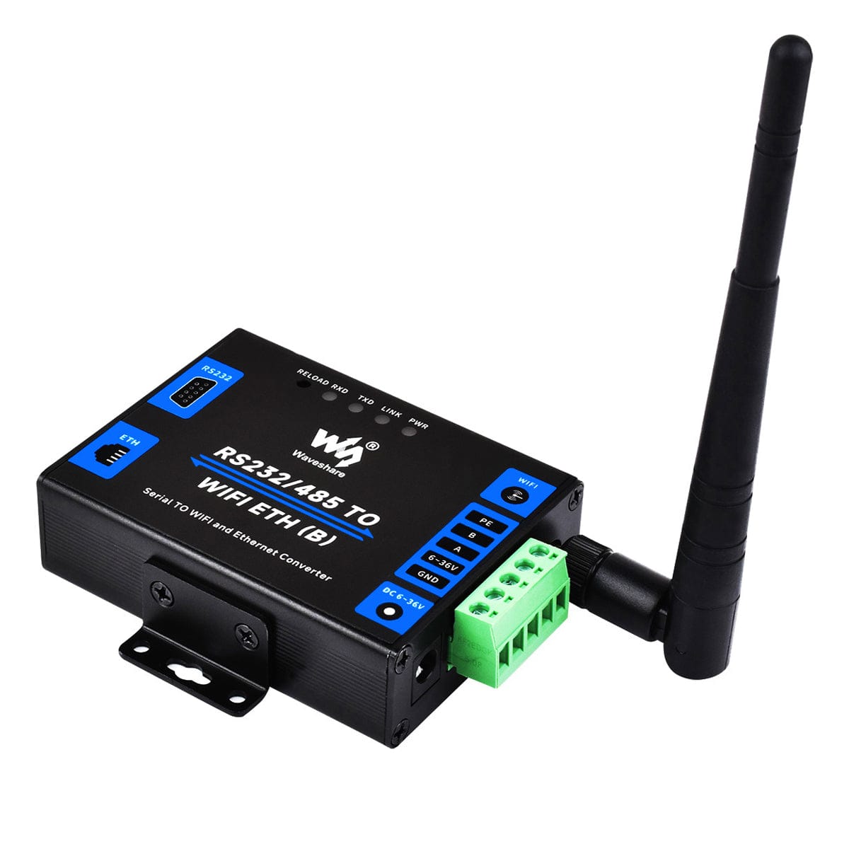 RS232/485 to WiFi/Ethernet Module (Modbus/MQTT Gateway) by Waveshare - The Pi Hut