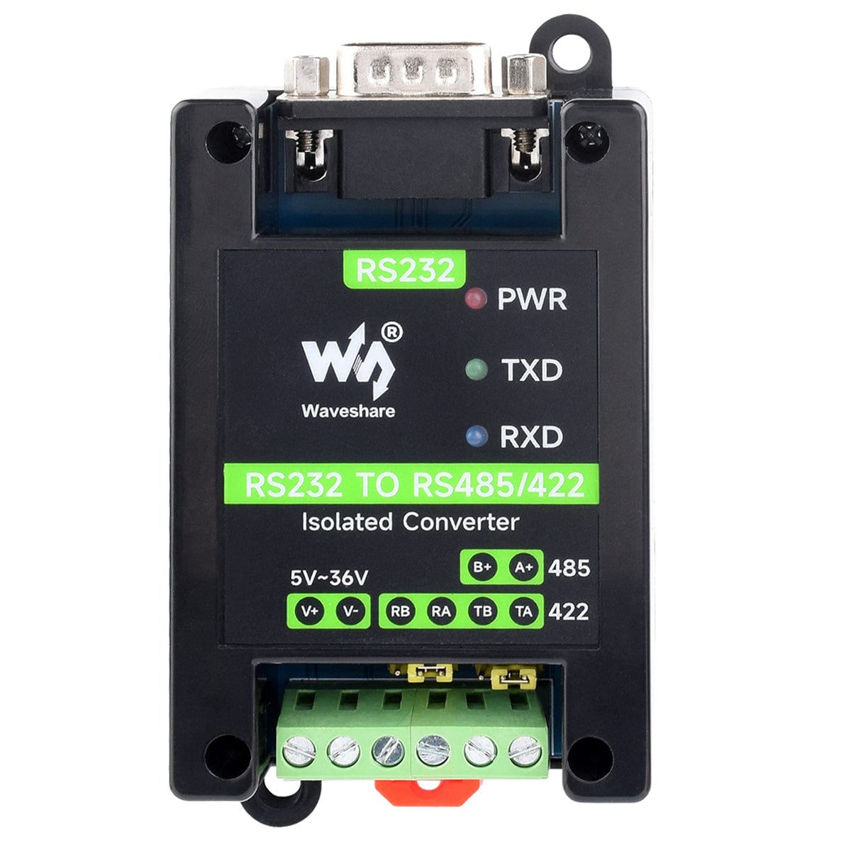 RS232 Male Port to RS485/422 Active Digital Isolated Converter by Waveshare - The Pi Hut