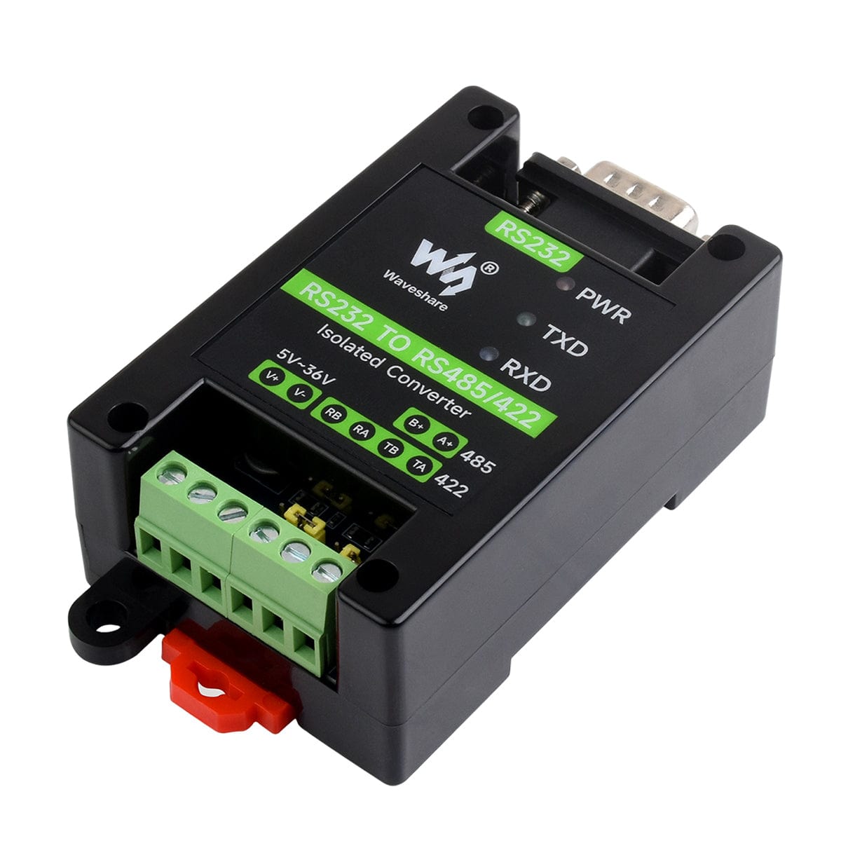 RS232 Male Port to RS485/422 Active Digital Isolated Converter by Waveshare - The Pi Hut
