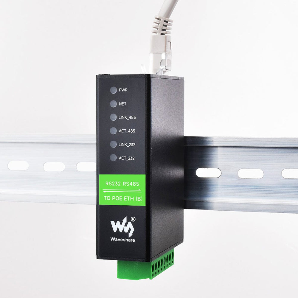 RS232/RS485 to PoE Ethernet Serial Server by Waveshare - The Pi Hut