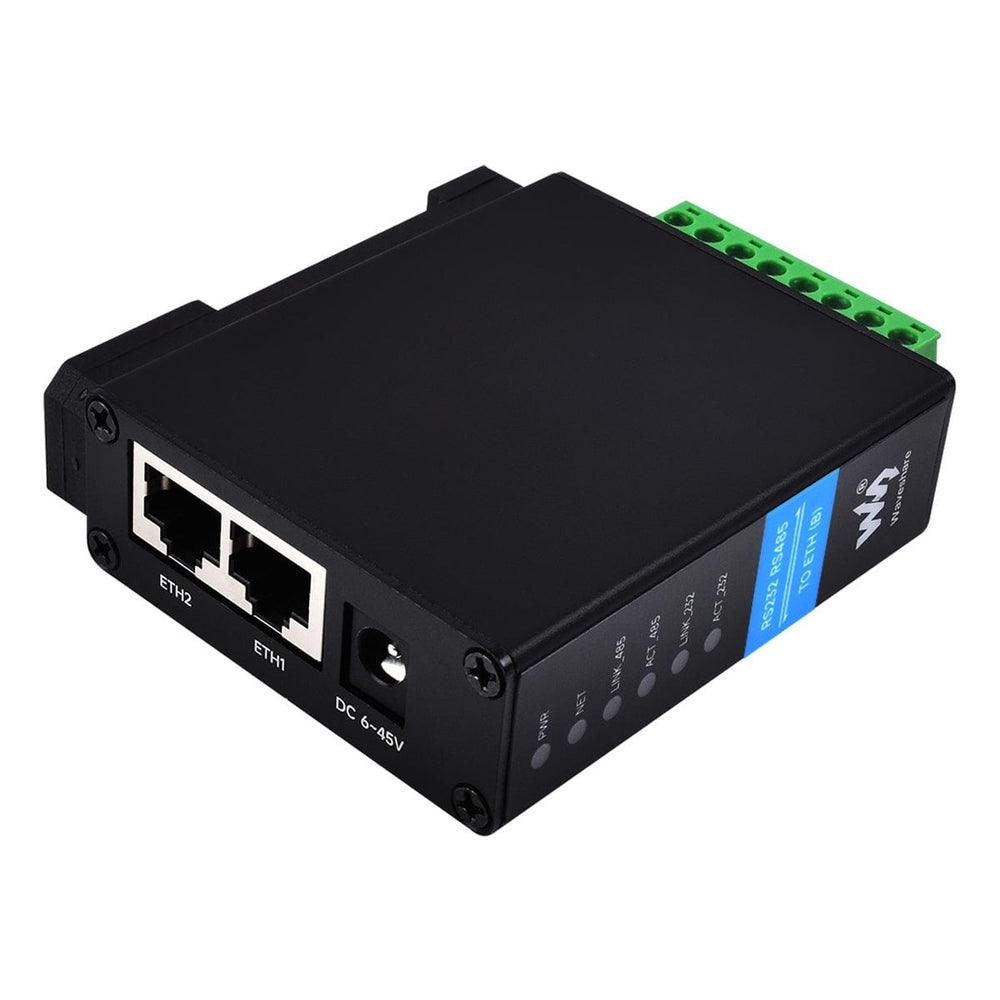 RS232/RS485 to RJ45 Ethernet Serial Server by Waveshare - The Pi Hut