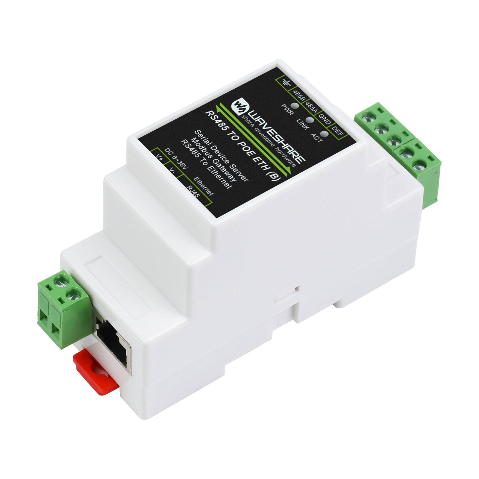 RS485 to RJ45 Ethernet Module with PoE by Waveshare - The Pi Hut