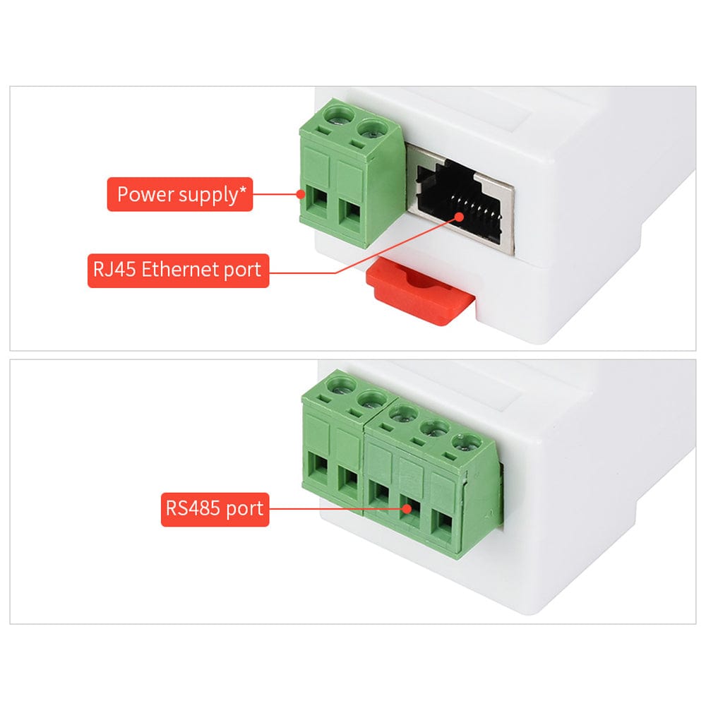 RS485 to RJ45 Industrial Serial Server - Common Ethernet Port (C) by Waveshare - The Pi Hut