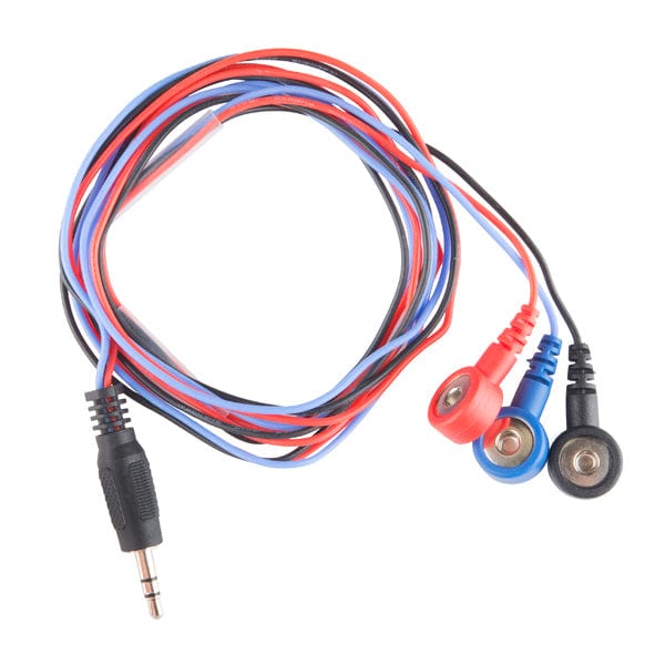 Sensor Cable - Electrode Pads (3 connector) by Sparkfun - The Pi Hut