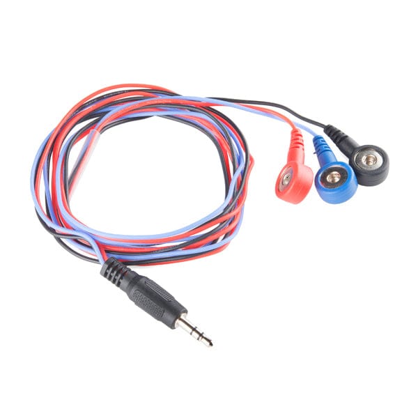 Sensor Cable - Electrode Pads (3 connector) by Sparkfun - The Pi Hut