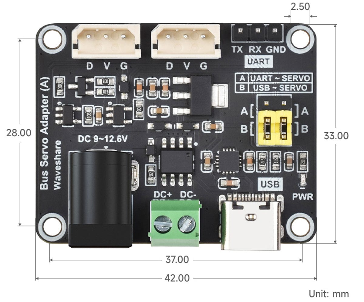 Serial Bus Servo Driver Board by Waveshare - The Pi Hut