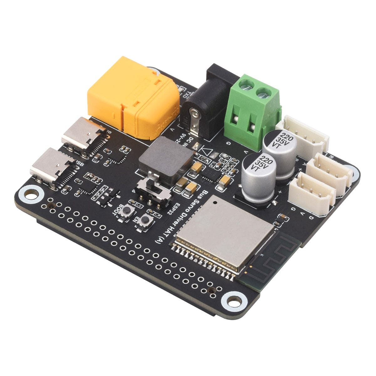 Serial Bus Servo Driver HAT for Raspberry Pi (with ESP32) by Waveshare - The Pi Hut