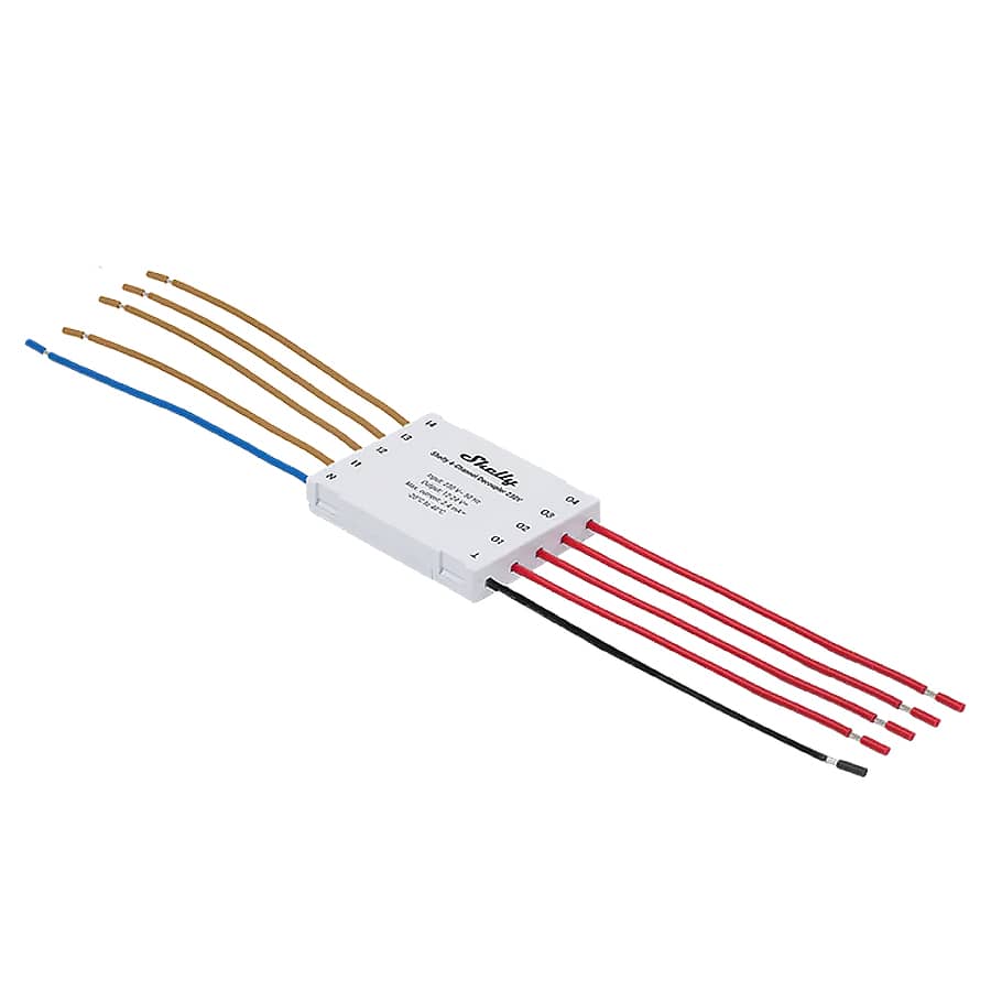 Shelly 4-Channel Decoupler - 230V by Shelly - The Pi Hut