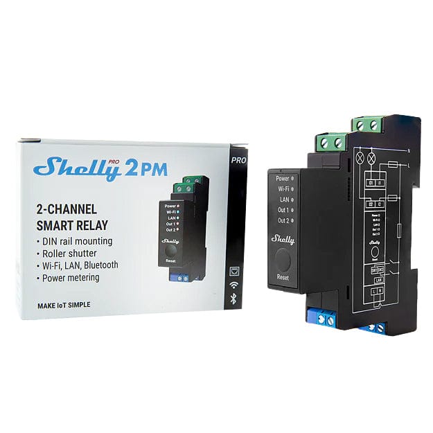Shelly Pro 2PM by Shelly - The Pi Hut