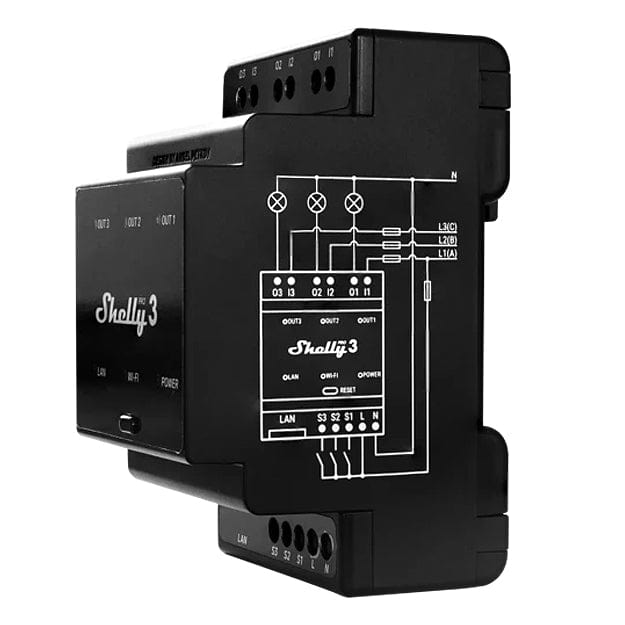 Shelly Pro 3 by Shelly - The Pi Hut