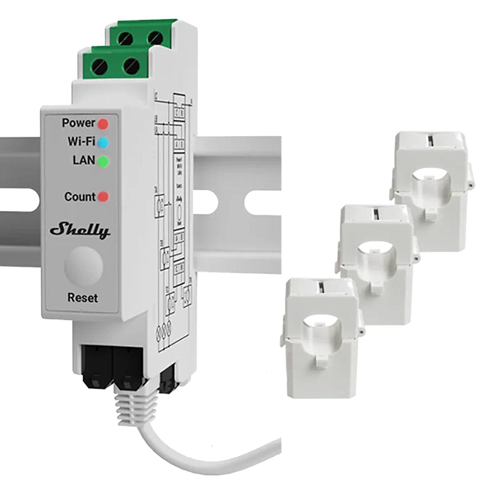 Shelly Pro 3EM 120A by Shelly - The Pi Hut
