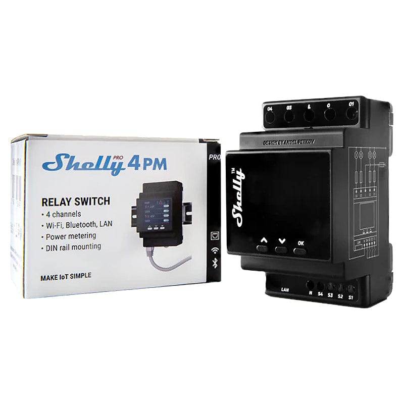 Shelly Pro 4PM by Shelly - The Pi Hut