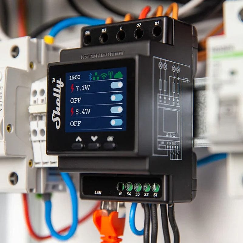 Shelly Pro 4PM by Shelly - The Pi Hut