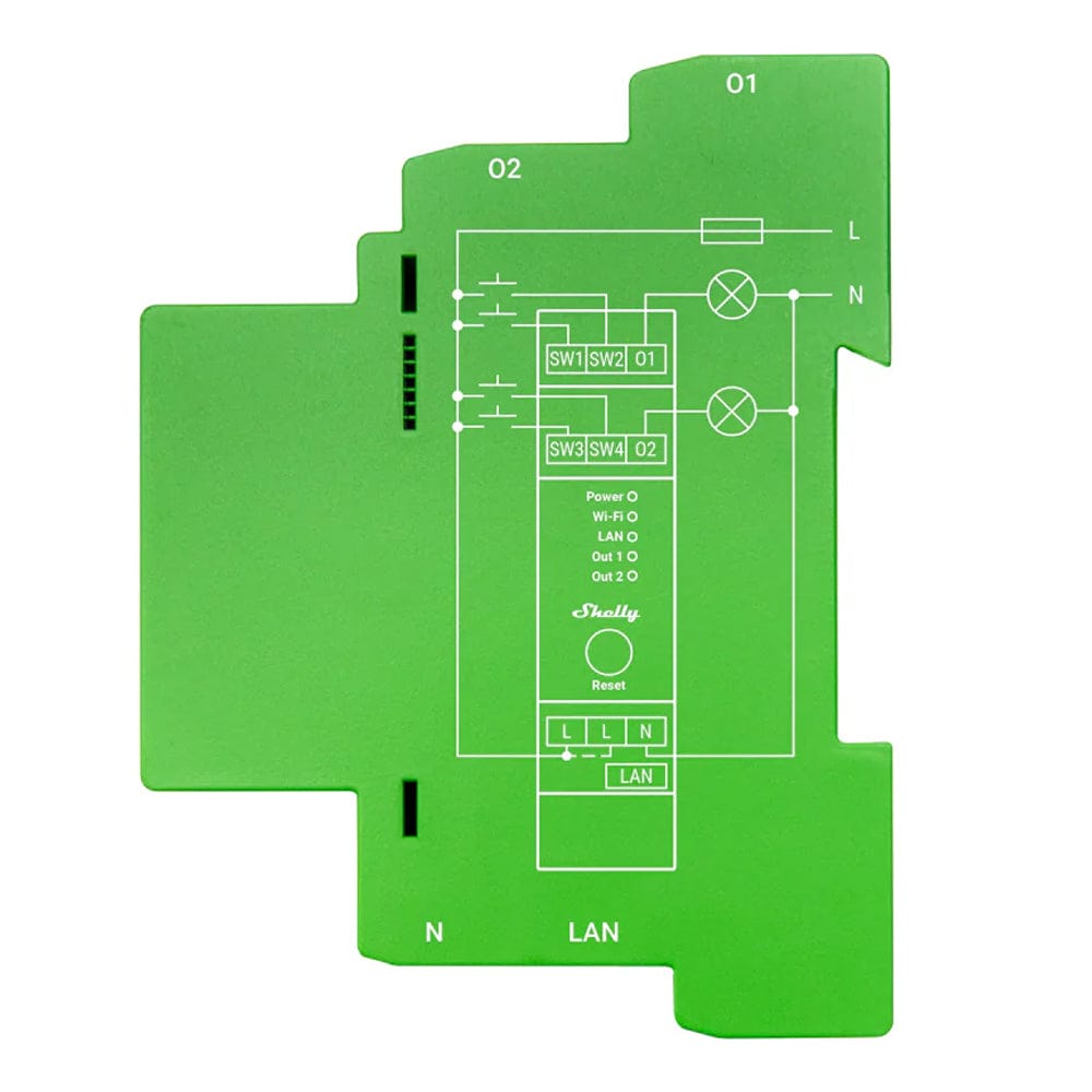 Shelly Pro Dimmer 2PM by Shelly - The Pi Hut