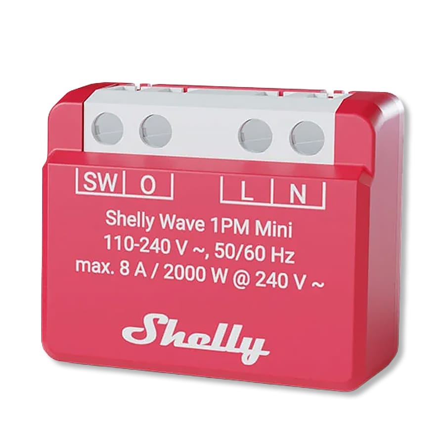 Shelly Wave 1PM Mini LR by Shelly - The Pi Hut