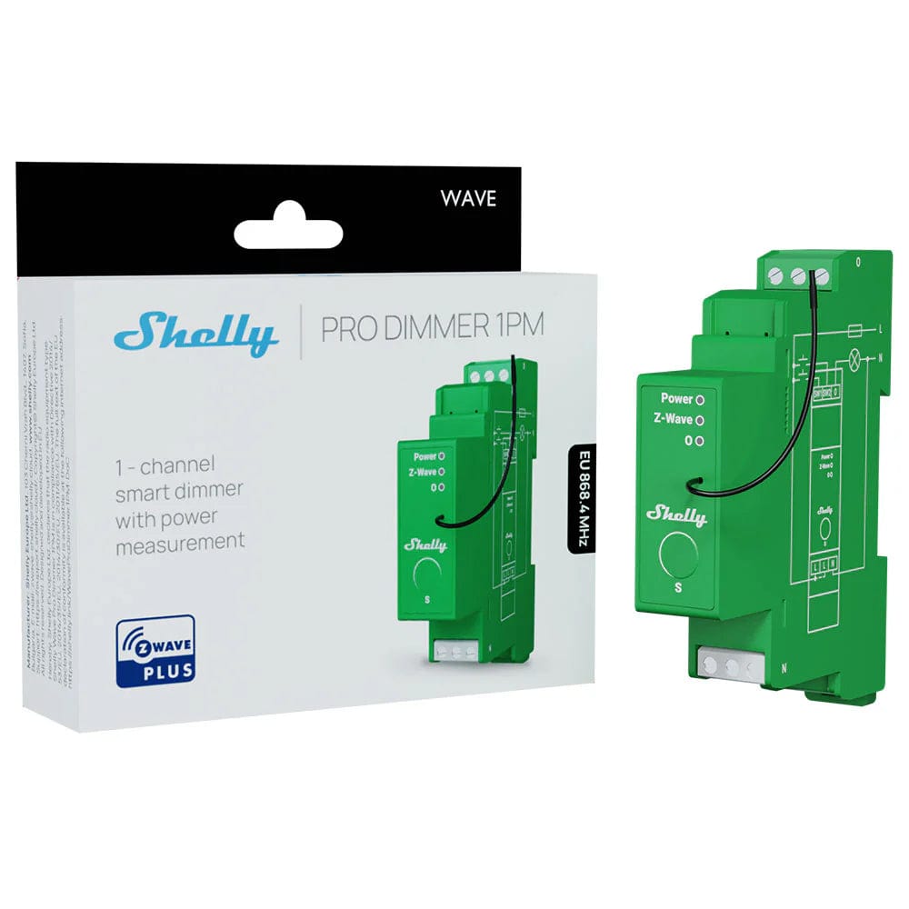 Shelly Wave Pro Dimmer 1PM by Shelly - The Pi Hut