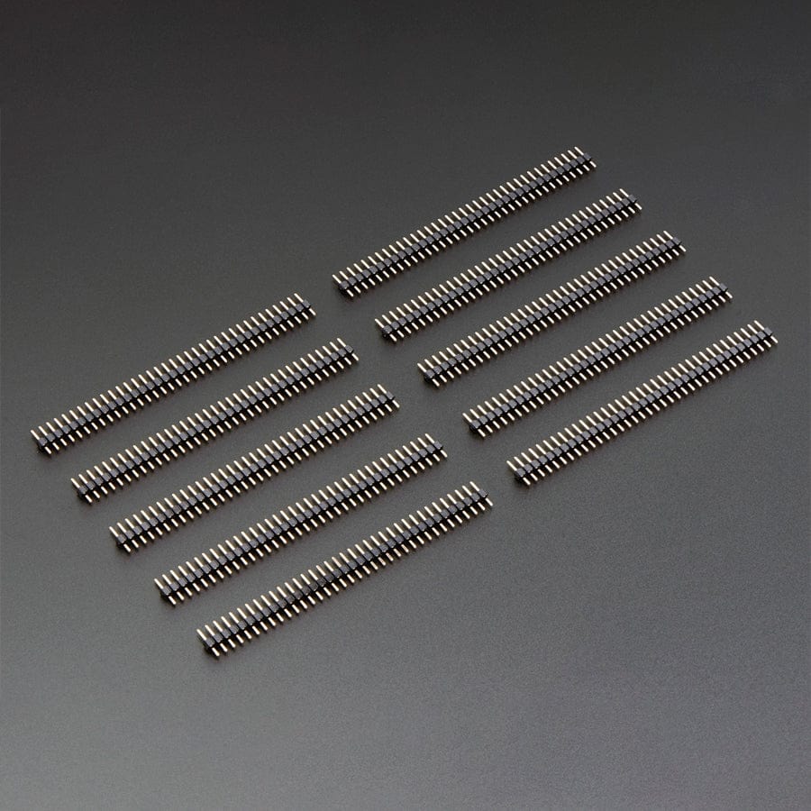 Short Male Headers 36-pin 2.54mm - Pack of 10 by Adafruit - The Pi Hut