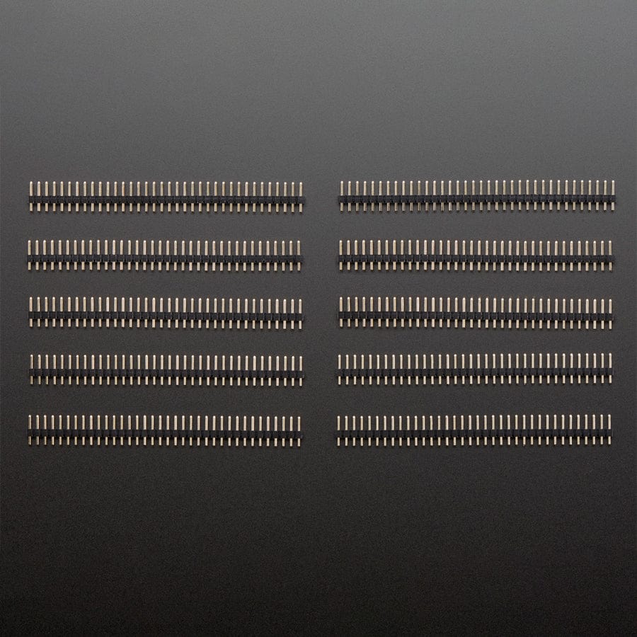 Short Male Headers 36-pin 2.54mm - Pack of 10 by Adafruit - The Pi Hut