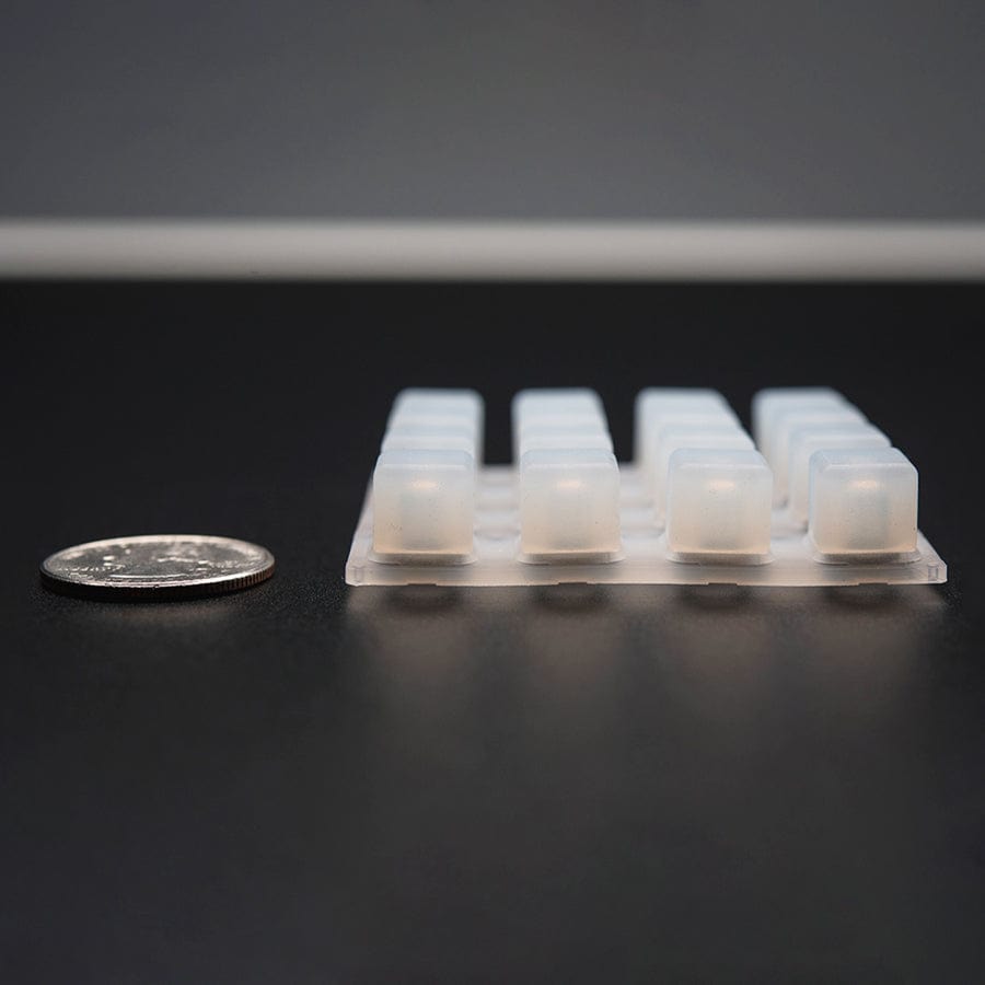 Silicone Elastomer 4 x 4 Button Keypad - for 3mm LEDs by Adafruit - The Pi Hut