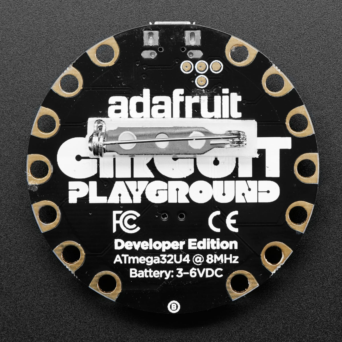 Silver Pin Back with Foam Adhesive by Adafruit - The Pi Hut
