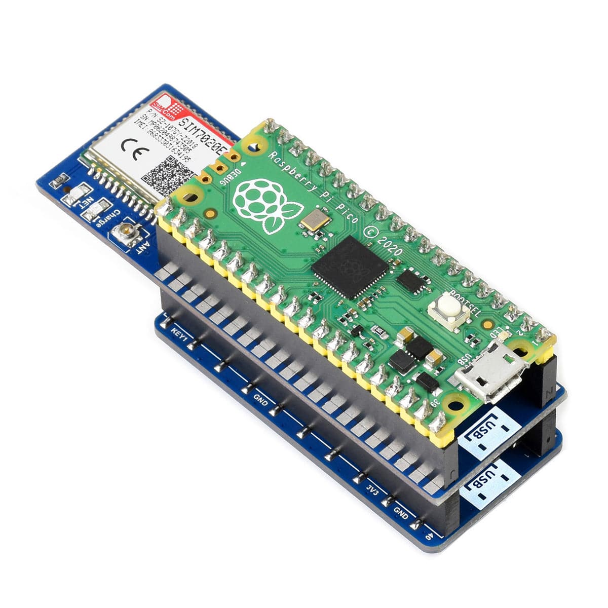 SIM7020E NB-IoT Module For Raspberry Pi Pico by Waveshare - The Pi Hut