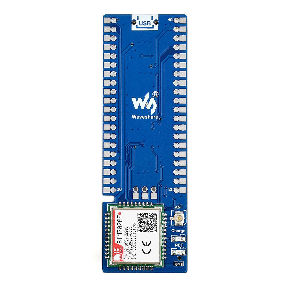SIM7020E NB-IoT Module For Raspberry Pi Pico by Waveshare - The Pi Hut