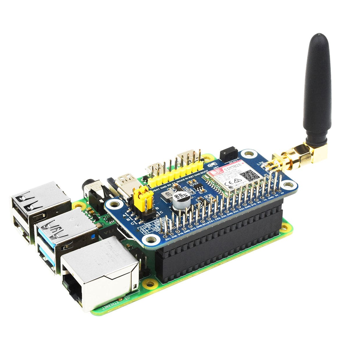 SIM7028 NB-IoT HAT for Raspberry Pi by Waveshare - The Pi Hut