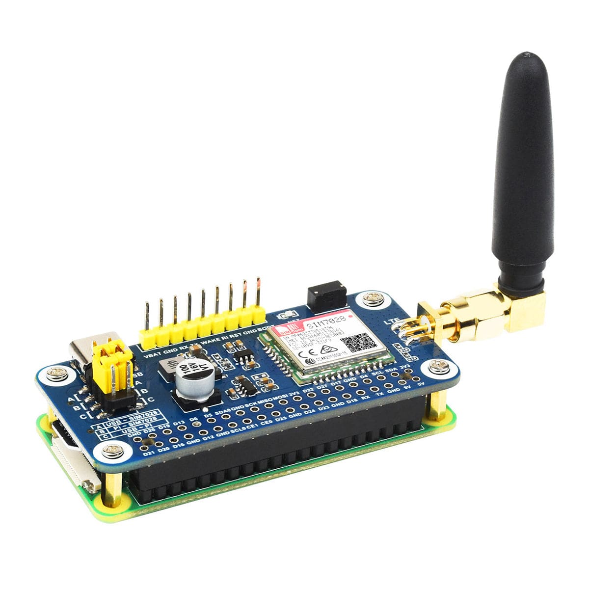 SIM7028 NB-IoT HAT for Raspberry Pi by Waveshare - The Pi Hut