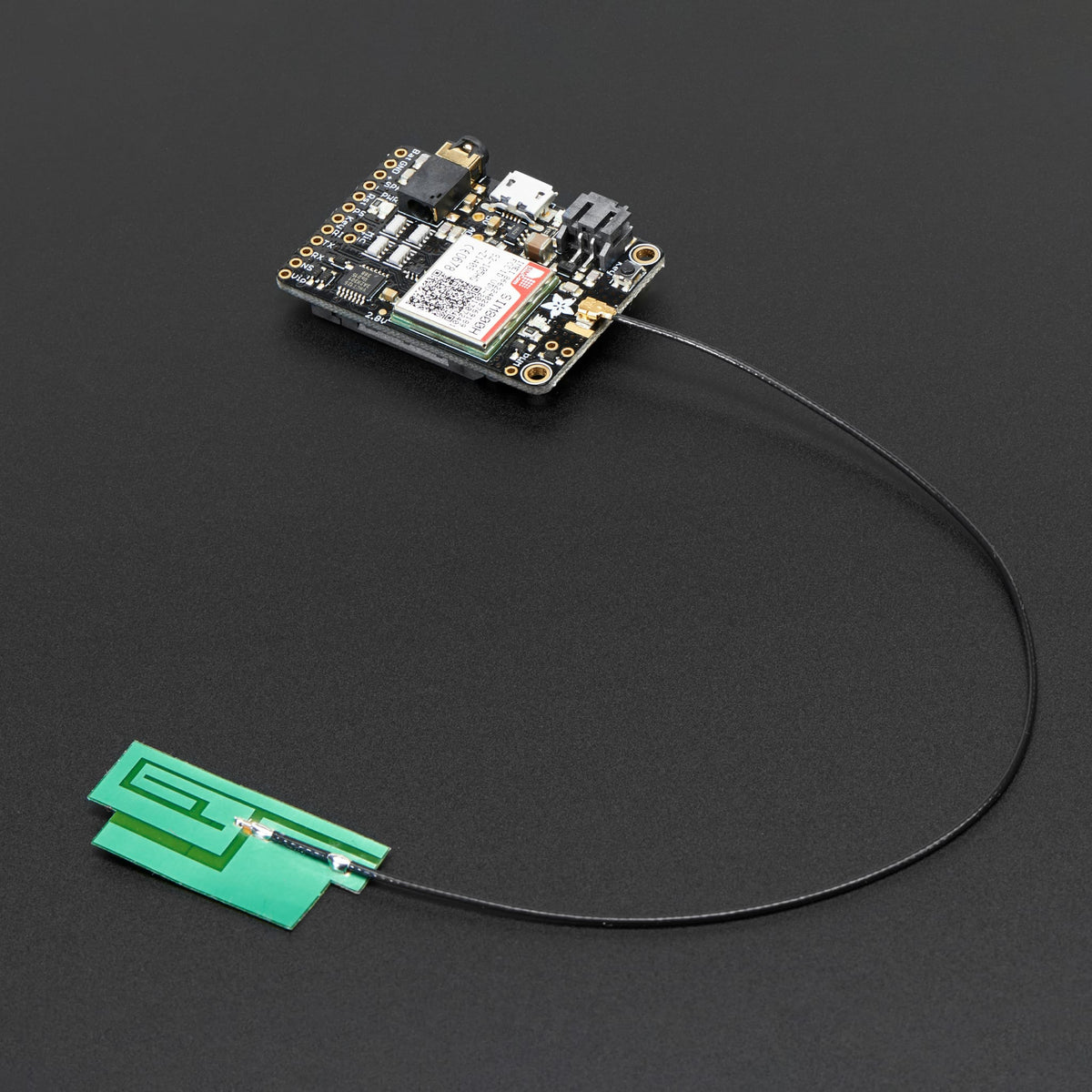 Slim Sticker-type GSM/Cellular Quad-Band Antenna - 3dBi - 200mm by Adafruit - The Pi Hut