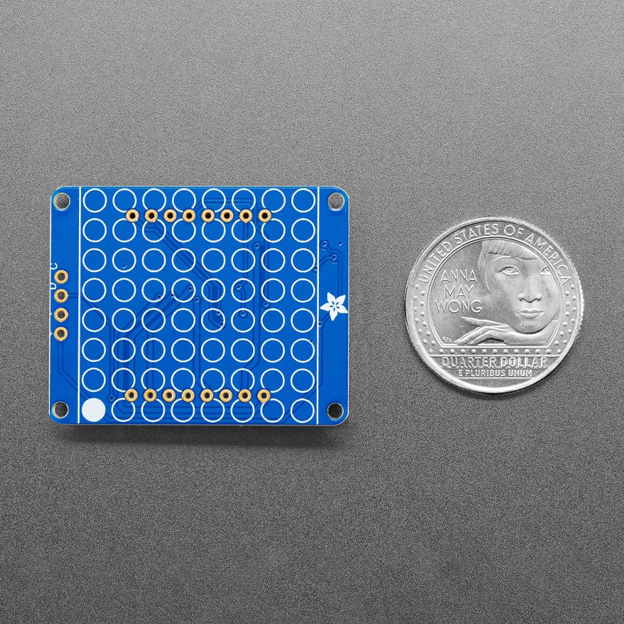 Small 1.2" 8x8 Ultra Bright Square Yellow LED Matrix + Backpack by Adafruit - The Pi Hut