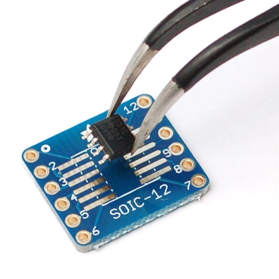 SMT Breakout PCB for SOIC-12 or TSSOP-12 - 6 Pack! by Adafruit - The Pi Hut