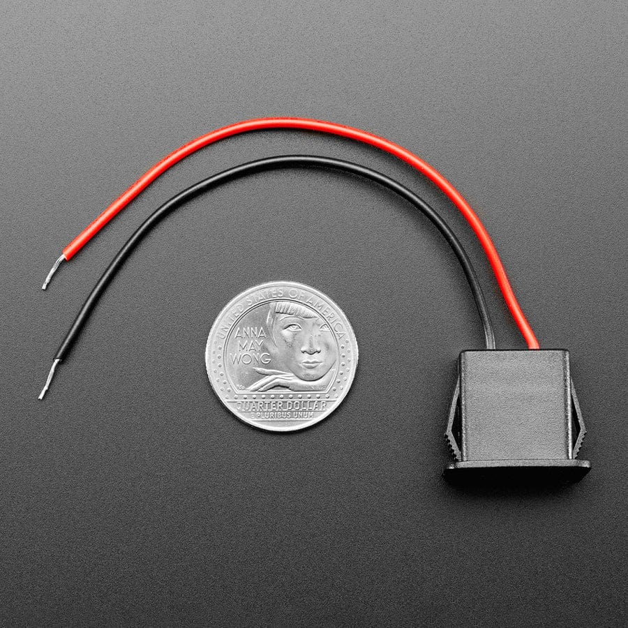 Snap-In Panel Mount Cable - USB-A Socket to 2 Wires by Adafruit - The Pi Hut