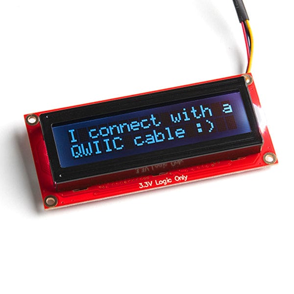 SparkFun 16x2 SerLCD - RGB Text (Qwiic) by Sparkfun - The Pi Hut