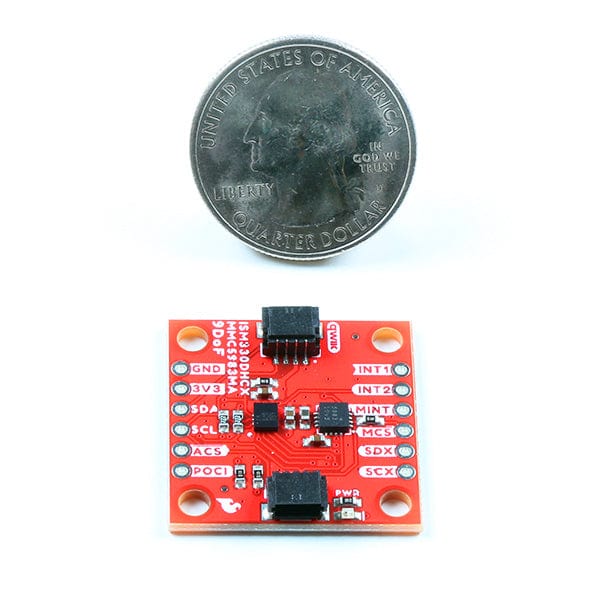 SparkFun 9DoF IMU Breakout - ISM330DHCX, MMC5983MA (Qwiic) by Sparkfun - The Pi Hut