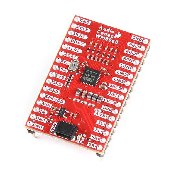 SparkFun Audio Codec Breakout - WM8960 with Headers by Sparkfun - The Pi Hut