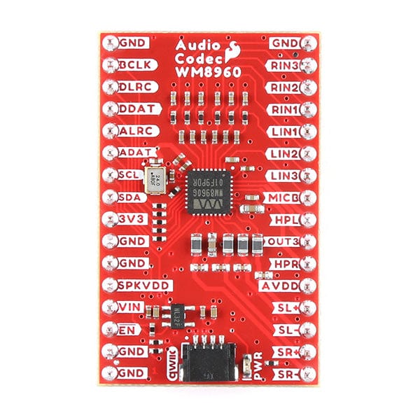 SparkFun Audio Codec Breakout - WM8960 with Headers by Sparkfun - The Pi Hut