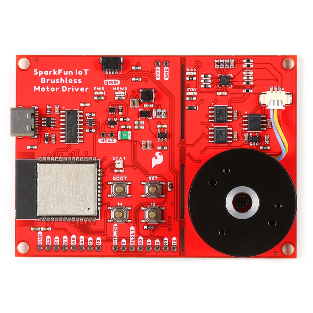 SparkFun IoT Brushless Motor Driver (ESP32 WROOM, TMC6300) by Sparkfun - The Pi Hut